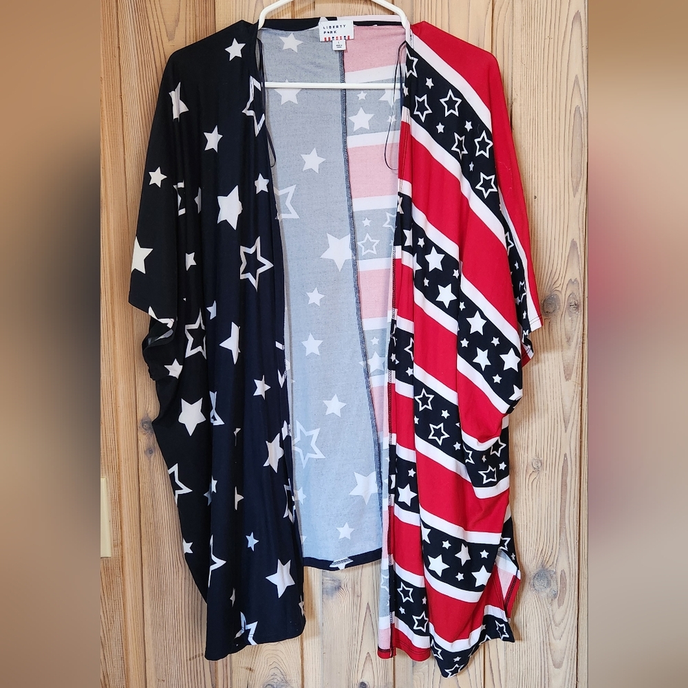 Red white and Blue kimono